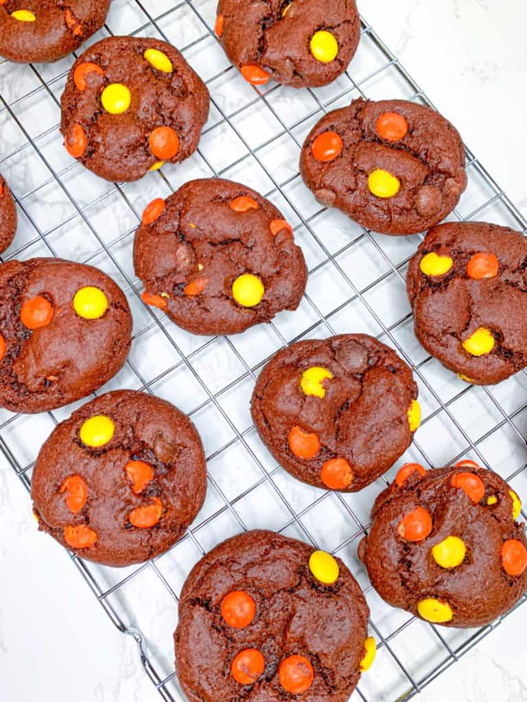 Reese's Pieces Chocolate Cookies