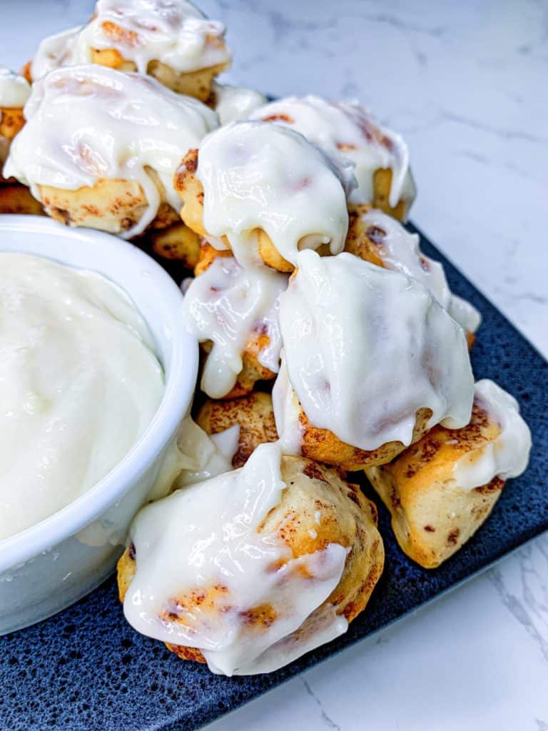 Air Fryer Cinnamon Roll Bites