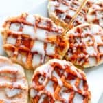 Cinnamon Roll Waffles