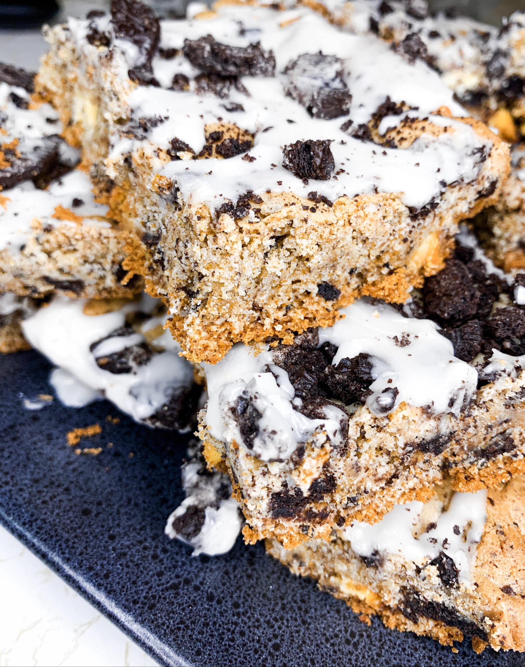Cookies and Cream Cake Mix Brownies